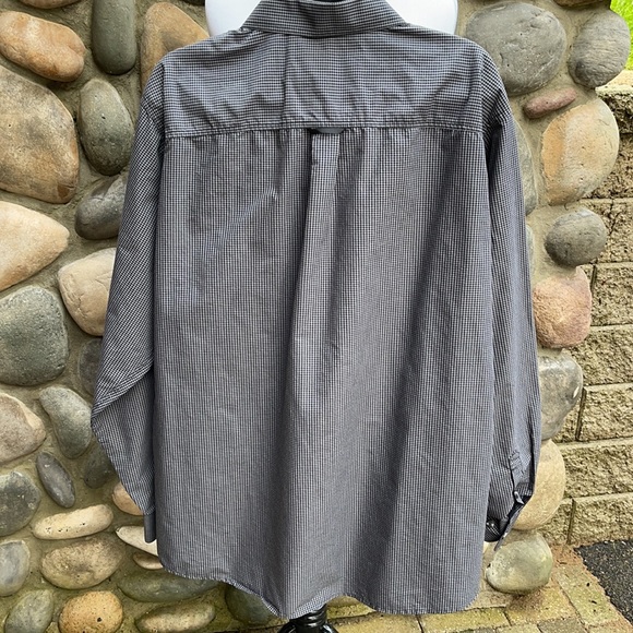 Panhandle Men’s Black & Gray Checked Dress Shirt - Picture 5 of 9